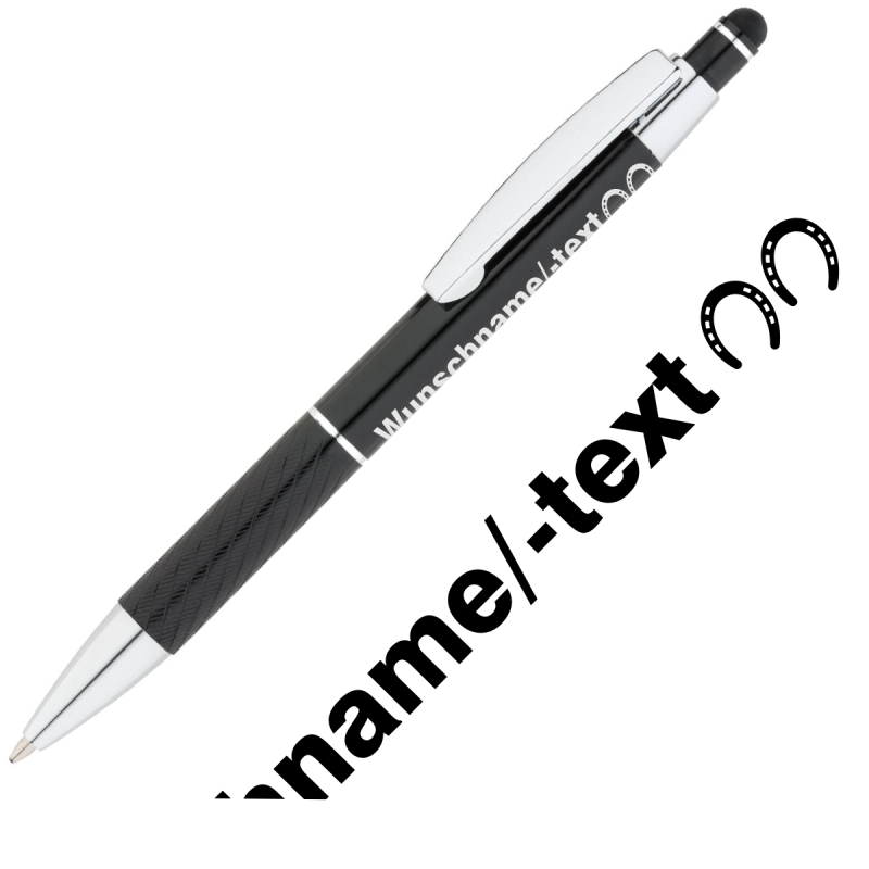 Kugelschreiber "Hufeisen"  mit Wunschtext
